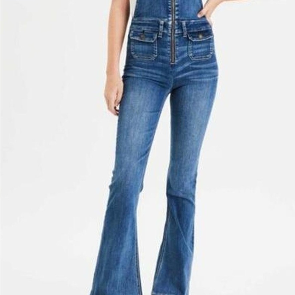 American Eagle Outfitters Dark Blue Flare Jeans